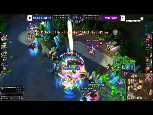 OGN LOL Champions 2012 Korean Casters Go Crazy over Pentakill