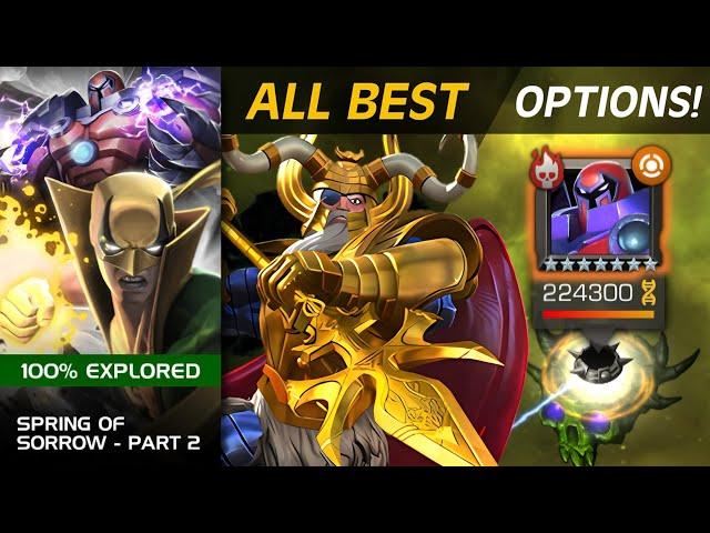 Best Options for Onslaught (All Objectives) Spring of Sorrow! - Marvel Contest of Champions