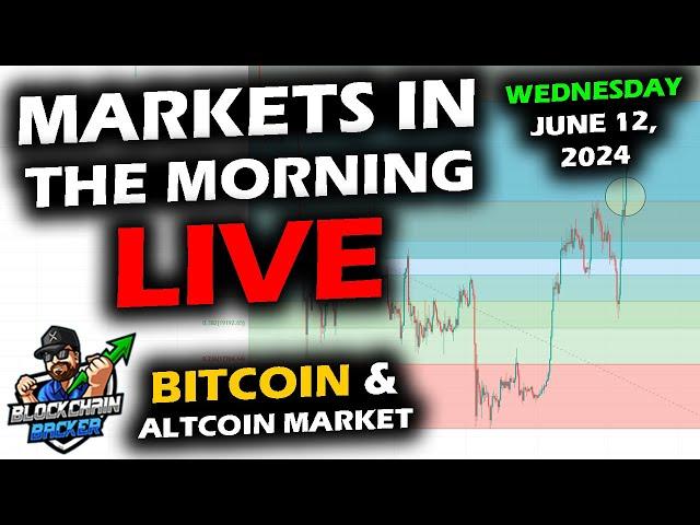 MARKETS in the MORNING, 6/12/2024, Bitcoin $69,000, CPI and Fed, GIANT DAY, DXY 104, Gold $2,335