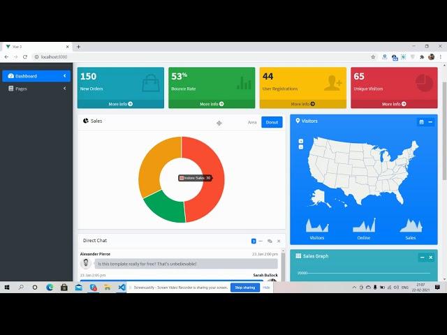 Vuejs | Vue3 | AdminLTE Admin Dashboard Free