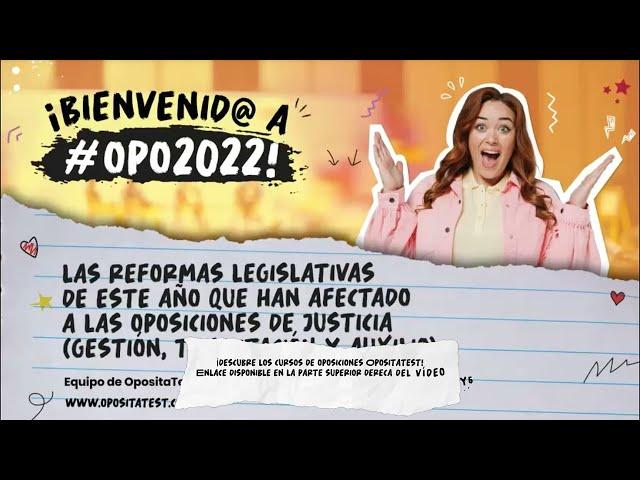 Las reformas legislativas en las oposiciones de Gestión, Tramitación y Auxilio en 2022 | #OPO2022