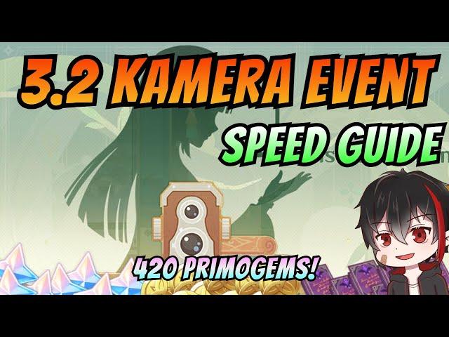 Outside the Canvas [420PRIMOGEMS] Event Guide - Genshin Impact Kamera Event Version 3.2