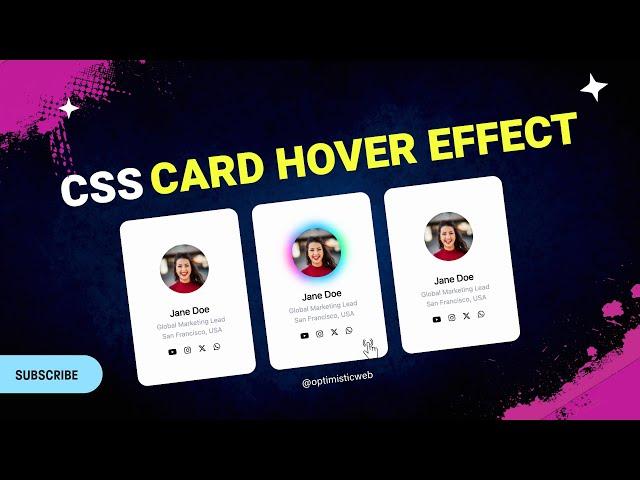 Create Responsive Profile Cards with CSS Card Hover Effect