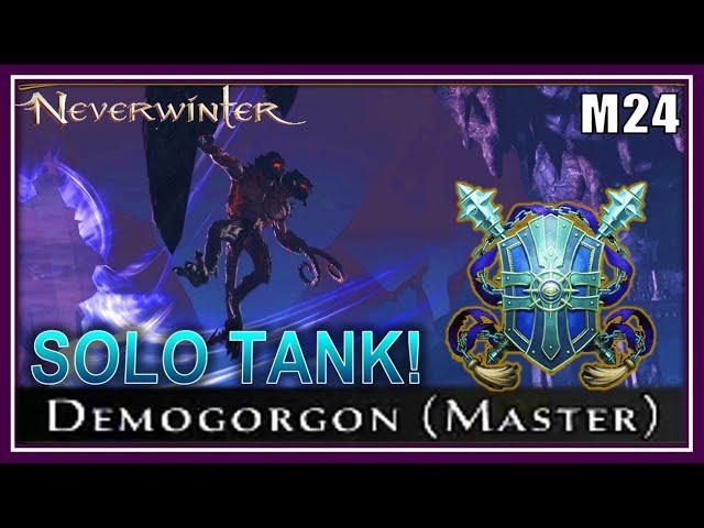 My First Run SOLO Tanking NEW Demogorgon (Master) Paladin Justicar Gameplay - Neverwinter M24