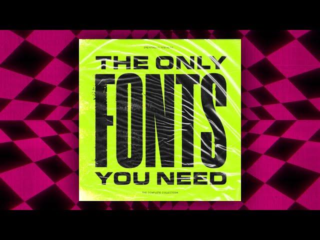 Top 20 FREE FONTS | Photoshop, Illustrator, Premiere & After Effects