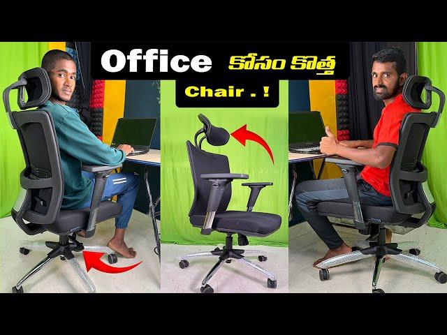 ERGOSMART PLUS Office Chair  2D Headrest, Recline up to 135⁰, superior neck and orthopaedic comfort