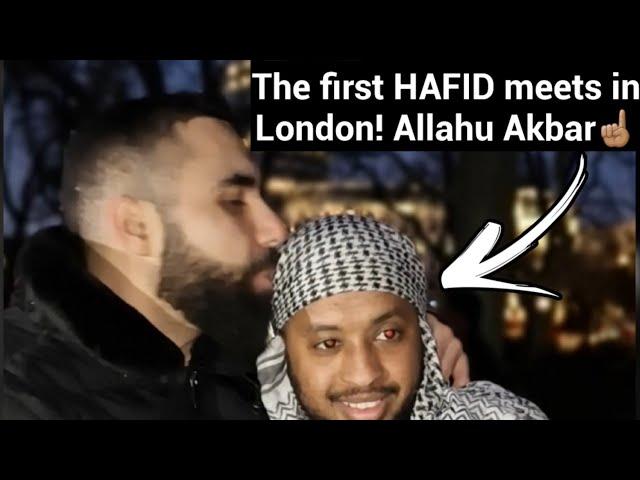 I met Finally the first HAFID of the QURAN in LONDON! Allahu Akbar!️