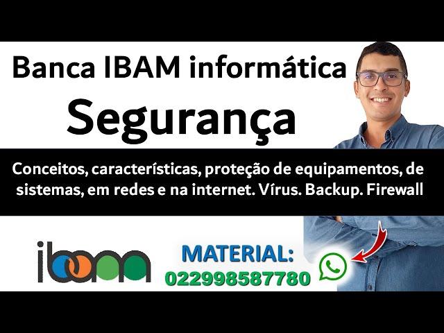 Segurança: Vírus. Backup. Firewall | Informática IBAM 2024 - 2025 | Firewall para Concursos