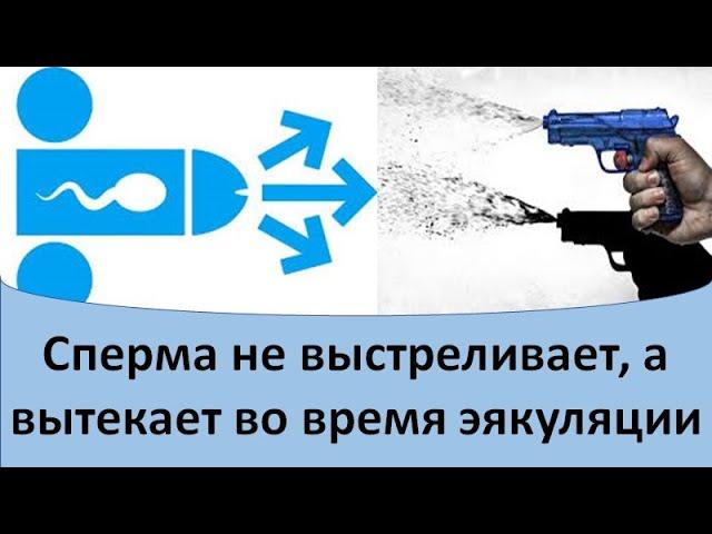 Сперма не выстреливает, а вяло вытекает во время эякуляции