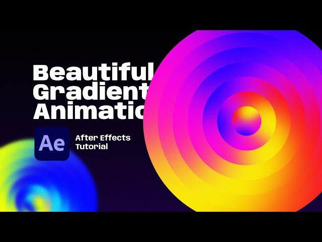 Beautiful Gradient Animation. After Effects tutorial