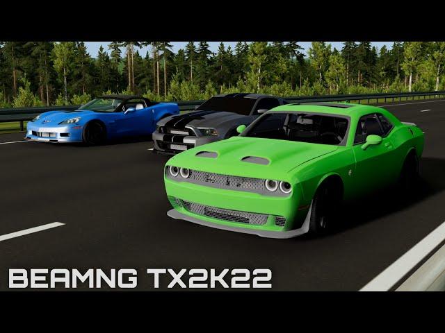 (PC) BeamNG: 𝙍𝙀𝘼𝙇 1320 𝙃𝙄𝙂𝙃𝙒𝘼𝙔 𝙎𝙏𝙍𝙀𝙀𝙏 𝙍𝘼𝘾𝙄𝙉𝙂 𝙂𝙊𝙀𝙎 𝙒𝙍𝙊𝙉𝙂! TX2K22 Roll Racing Vibes! GT500 Vs HCats...