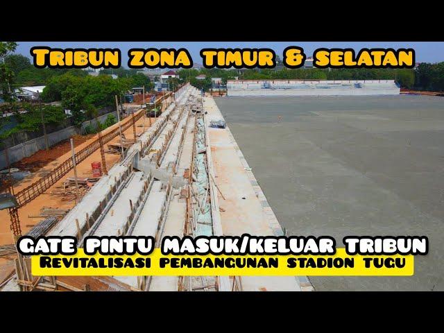 semakin cepat progress revitalisasi pembangunan stadion tugu area tribun lapangan drainase & akses