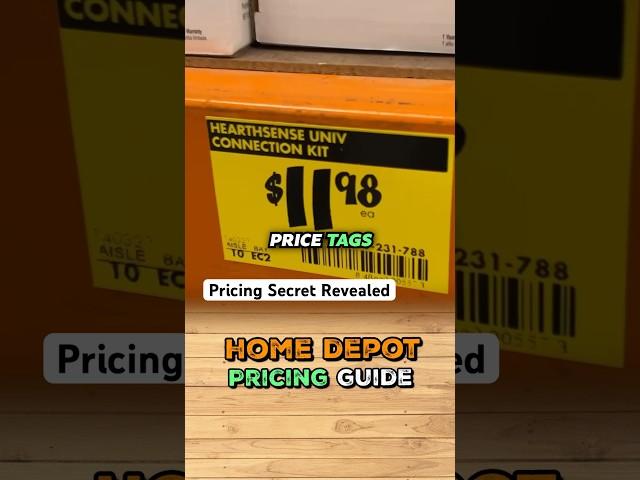 Home Depot Price Tag Has Secrets  #deals