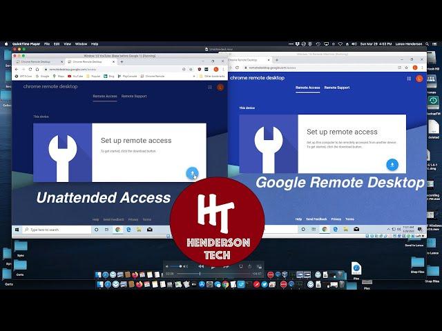 Unattended Remote Access with Google Remote Desktop