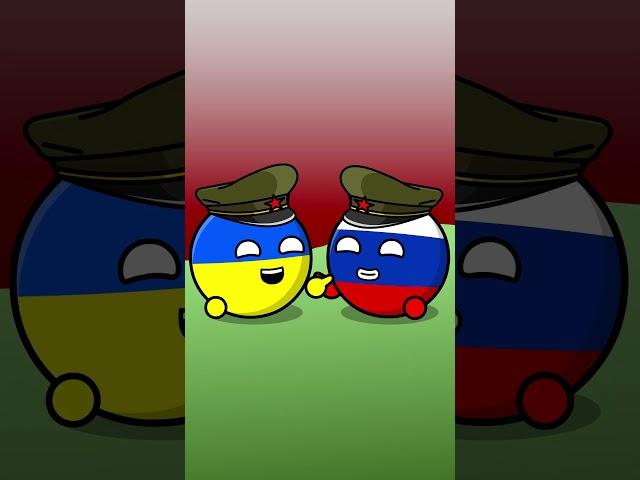 Past Of Ukraine And Russia #countryballs