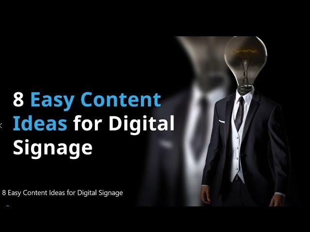 8 Easy Content Ideas for Digital Signage