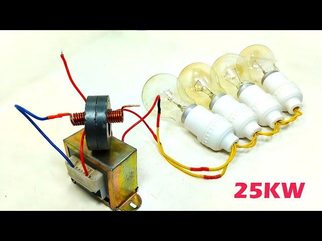 How To Make 25KW Free Energy Generator Use Copper wire_ Parmanent Magnet & Transformer