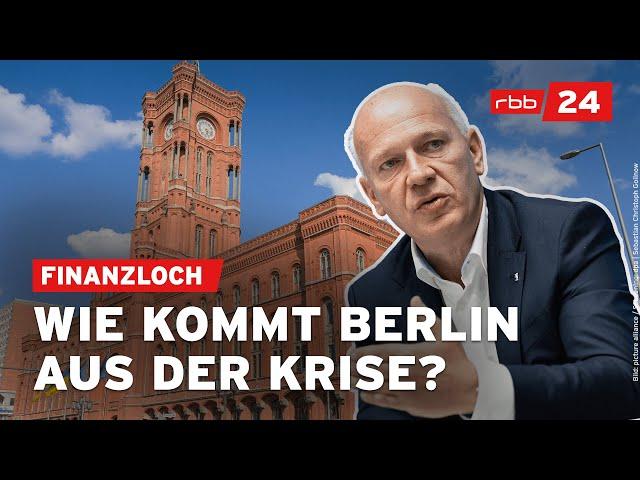 Milliarden-Defizit: Kann Wegner Berlin vor der Finanzkrise bewahren?