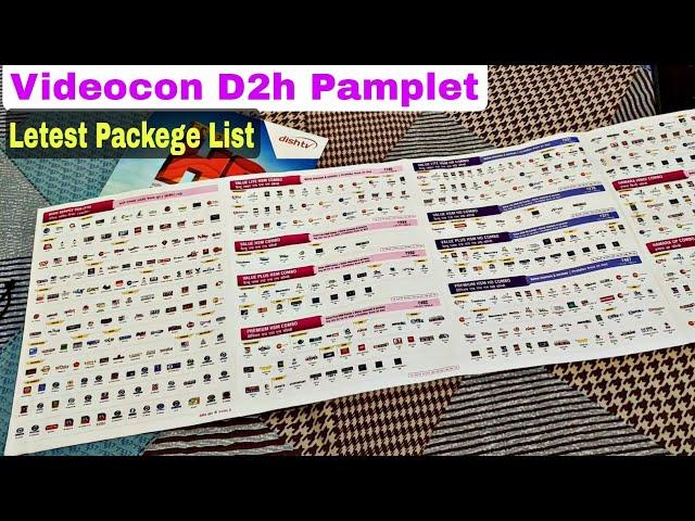 Videocon D2h Least Pack list | D2h channel list | d2h Recharge Plan list | D2h Packege List