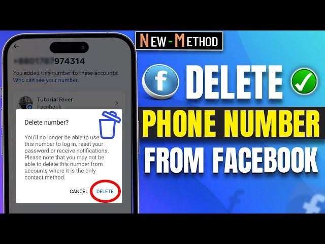 How To Delete Phone Number From Facebook 2024 [ Easy ]