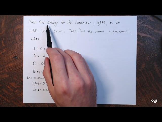 LRC - Series Circuit DE Examples