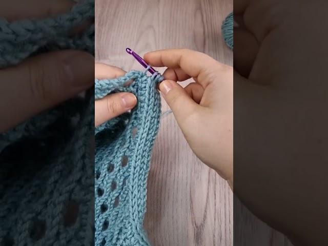 Как связать крючком аккуратно ровную планку #вязаниекрючком #crochet