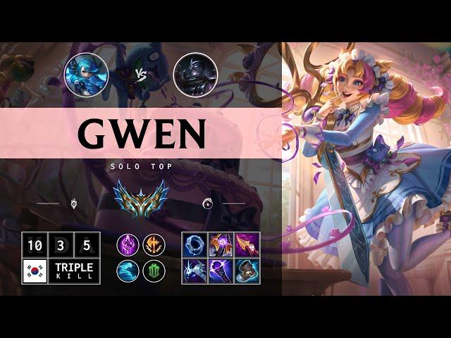 Gwen Top vs Shen - KR Challenger Patch 14.13