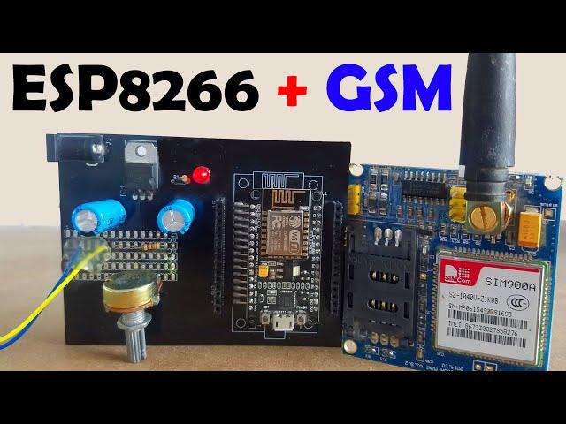 Nodemcu with GSM Sim900A, ESP8266 & GSM, GSM Wifi,text message & Blynk,IOT GSM, Trending Electronics