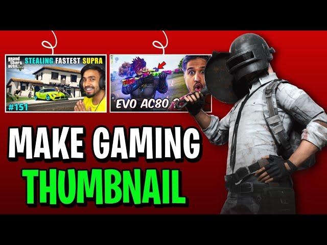 Mobile Se Gaming Thumbnail Kaise Banaye | How To Make Thumbnail For YouTube Videos | Thumbnail