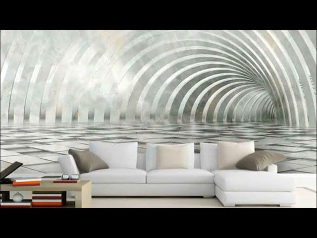 WONDERFUL! 49 Amazing 5D Wallpaper Ideas for Living Room Decor | 5D Mural Wallpaper for Modern House