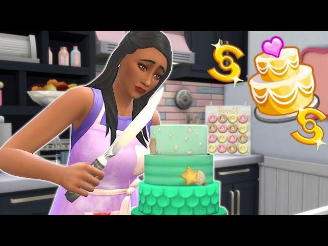 How much money can you make by selling wedding cakes in the sims 4? // Sims 4 baking