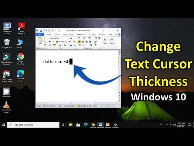 How to Change Cursor Thickness In Windows 10
