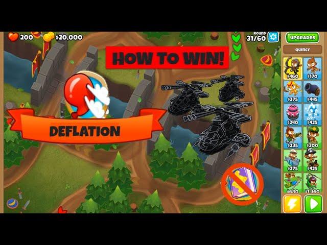 How to beat RAVINE - DEFLATION (NO MONKEY KNOWLEDGE) | BTD6