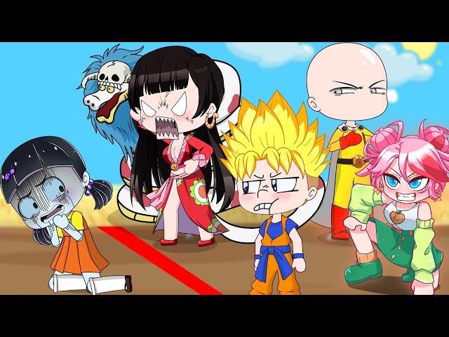 Squid Game vs Saitama, Goku, Boa Hancook, Anna Gear5 play in | Gacha Club | Ppg x Rrb Gacha Life