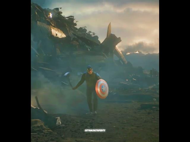 Captain America lifts Thor's Hammer in Avengers Endgame | Edit | Slava funk slowed #marvel