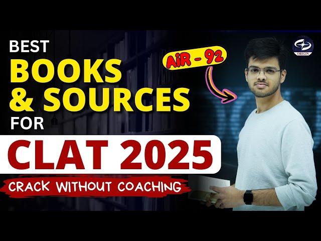 Best books for clat preparation 2025 | Books for CLAT | clat books & sources | Abhyuday Pandey