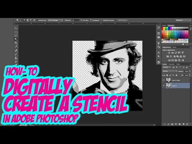 Stenciling in Photoshop (15 mins or less)