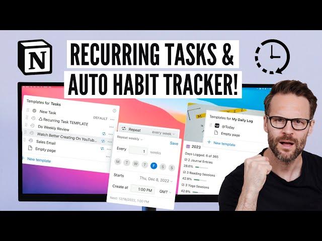 The Ultimate Notion Setup Feature 2023!? Using Recurring Templates for Tasks & Habits