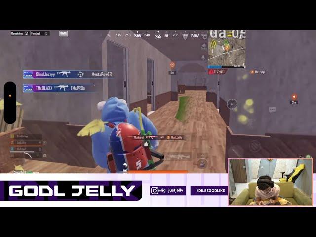 1v4 against Team GodLike  | @justjelly appreciated me ️ ​⁠