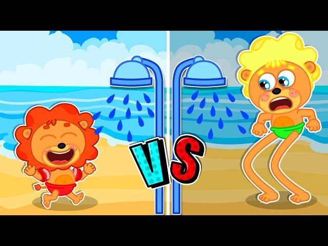 LeonCito | Piernas largas vs piernas cortas | Dibujos animados | Video Para Niños