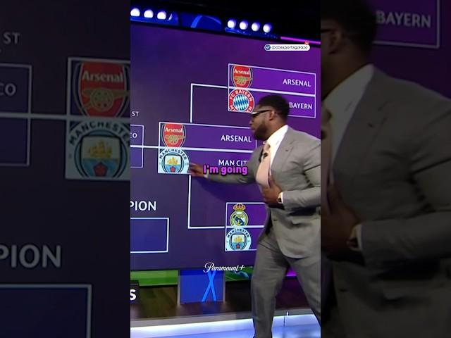 Micah Richards making his #UCL predictions! 