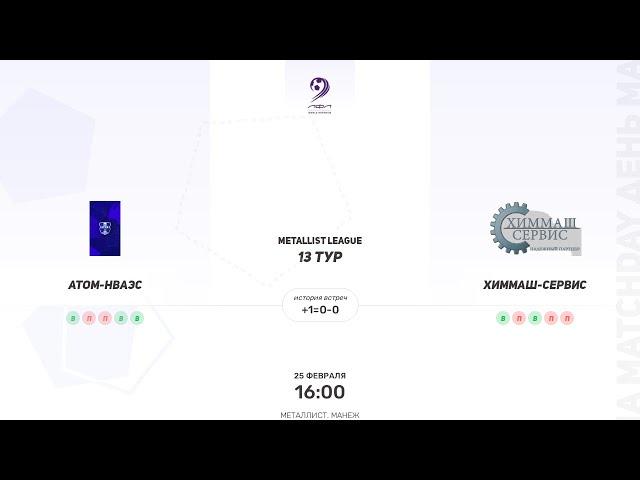 Атом-НВАЭС × Химмаш-Сервис. Metallist league. Суперлига. 25.02.2024