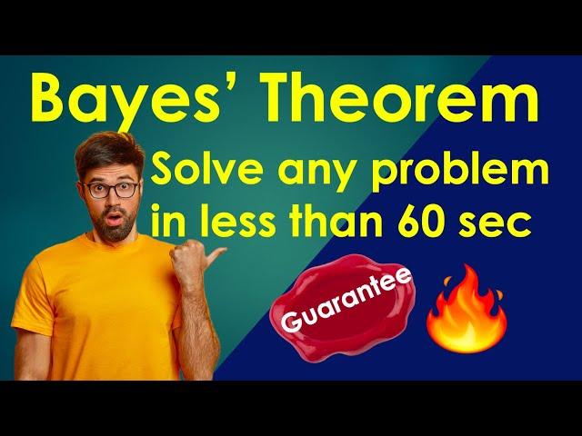 Bayes' Theorem | TRICK that NEVER fails | Solved Examples