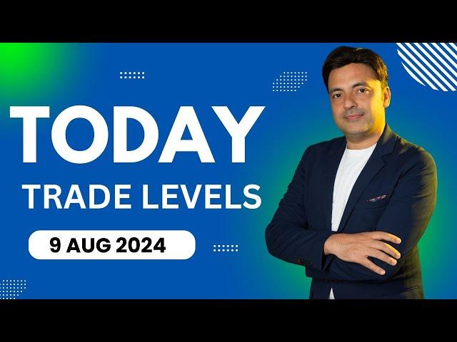 Trade Levels for 9 Aug 2024 | Mohsin Sher