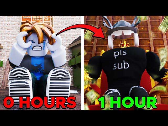 How Much Robux Can I Earn in 1 Hour? (PLS DONATE CHALLENGE)