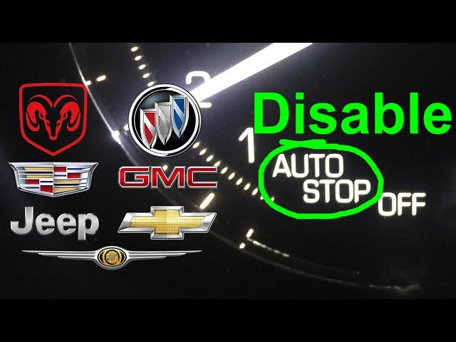 Auto Stop Start disable