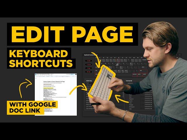 Davinci Resolve Keyboard Shortcuts for the Edit Page