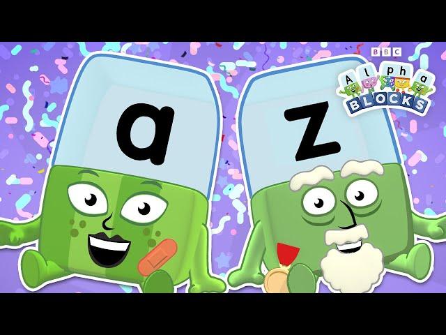 The A to Z Alphabet Song and More!  | Phonics Fun | Learn to Spell with ABC | @officialalphablocks