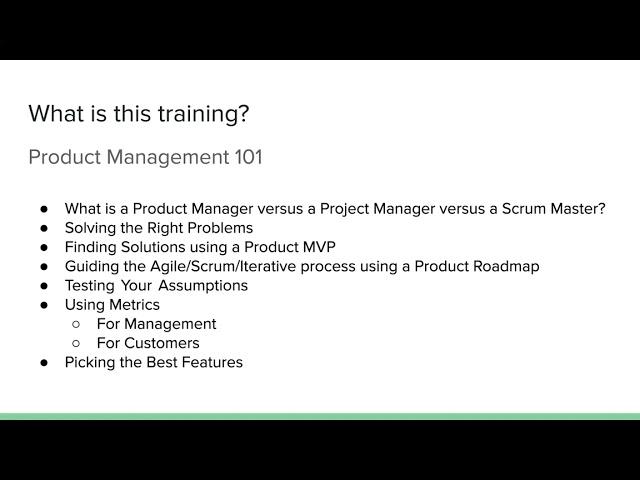 Product Management for Gov't - Part 1 - Welcome to the Course