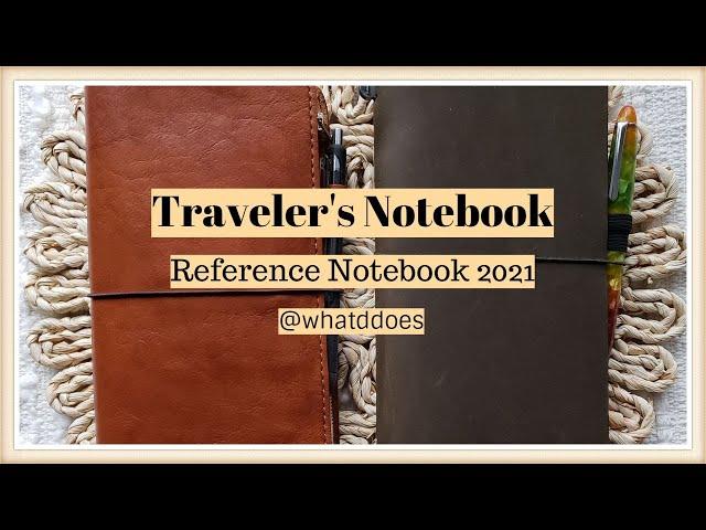 Traveler's Notebook Reference Notebook 2021